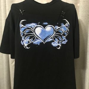 Oversized XS black tee